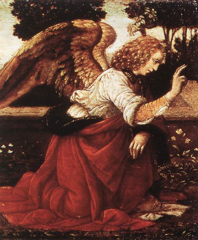 LEONARDO da Vinci Annunciation (detail)  fg47 Germany oil painting art
